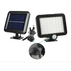 SUPERCENTER - Lámpara Led Solar Con Sensor De Movimiento Color Negro