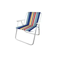 DEWINNER - Silla plegable acero rayada playera piscina terraza