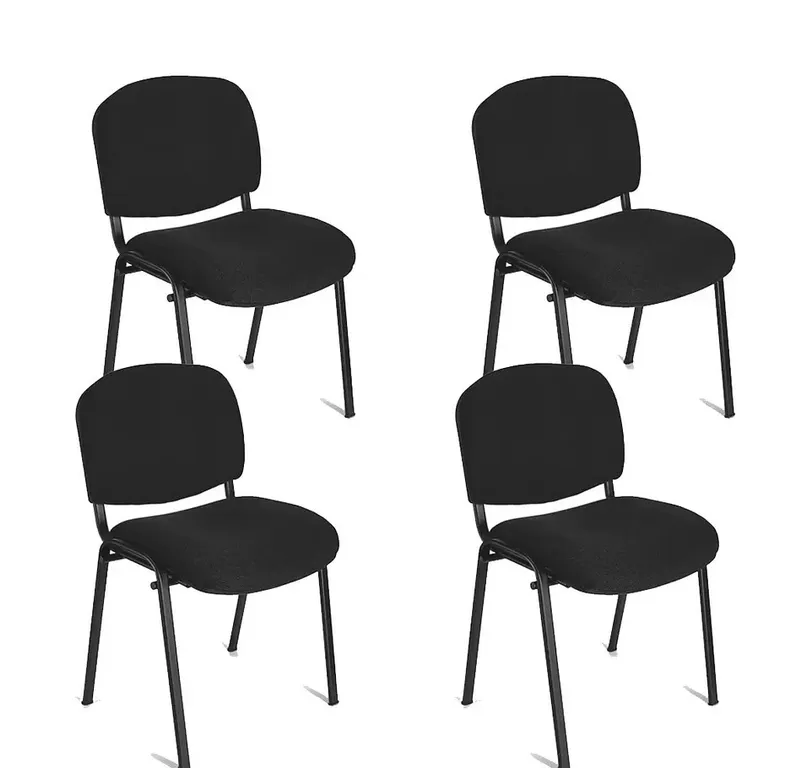 Pack 4 Sillas Visita Iso Tapiz