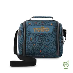 TOTTO - Lonchera Térmica Hombre Resaltador Grande Azul