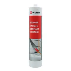 WURTH - Silicona Acética Blanca 280 Ml