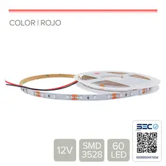 STOREFIX - CINTA LED 4.8W 12V 60L Rojo (rollo 5 mt)