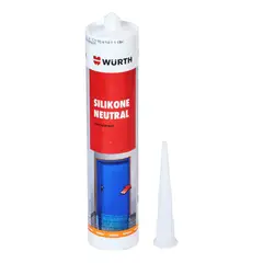 WURTH - Silicona Neutra Transparente Würth 280Ml Sellado Exterior Durable