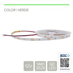 STOREFIX - CINTA LED 4.8W 12V 60L VERDE (Rollo 5 mts)