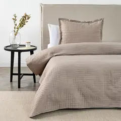 CANNON - Quilt Af Liso 15Plazas Roller Taupe