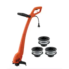 BLACK+DECKER - Orilladora Pasto 9 350w +3 Carretes Gl350s-b2c Color Naranja/Negro