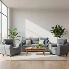 MEXX MUEBLES - Juego de Living Dubai 311 Sofá 3 cuerpos + 2 Sofás 1 Cuerpo