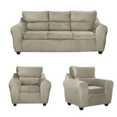 MEXX MUEBLES - Juego de Living Dubai 311 Sofá 3 cuerpos + 2 Sofás 1 Cuerpo