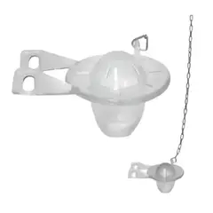 GENERICO - Flapper Wc Aquakit Cadena Acero Inoxidable Valvula Descarga