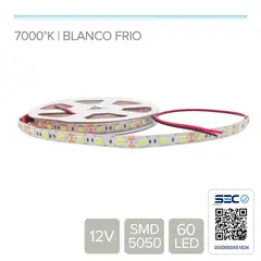 STOREFIX - CINTA LED 14.4W 12V 60L FRIO (Rollo 5 mts)