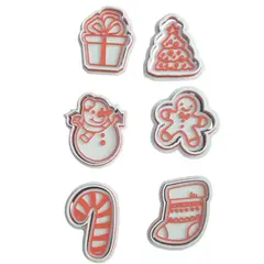 GENERICO - Set 6 Cortadores De Galletas Navidad 12 Cm pack #2
