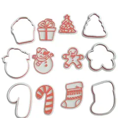 GENERICO - Set 6 Cortadores De Galletas Navidad 8 Cm pack #2