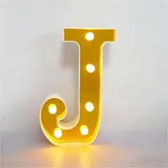 GENERICO - Letras Decorativas Con Luces Led «J»