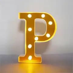 GENERICO - Letras Decorativas Con Luces Led «P»