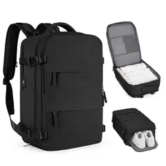 COZYNOOK - Mochila De Viaje Grande Multifuncional negro