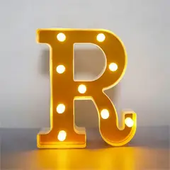 GENERICO - Letras Decorativas Con Luces Led «R»