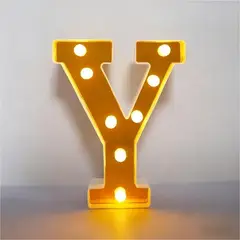 GENERICO - Letras Decorativas Con Luces Led «Y»