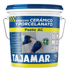 TAJAMAR - Adhesivo Cerámico y Porcelanato en Pasta AC Tineta 15Kg