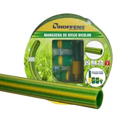 HOFFENS - Kit Manguera + Accesorios Jardín Bicolor 1/2"30Mts