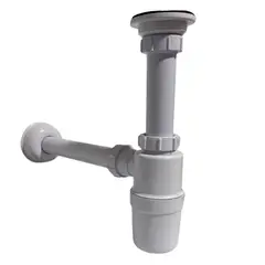 GENERICO - Sifon Lavamano Standard Uno y Un Cuarto Con Desague Repuesto Completo