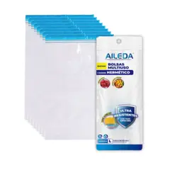 AILEDA - Bolsas Con Cierre Hermetico Talla L 27x31cm Pack 15 Unid