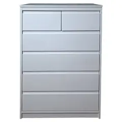 DECORACION CREATIVA - Cajonera Blanca 6 cajones Minimal