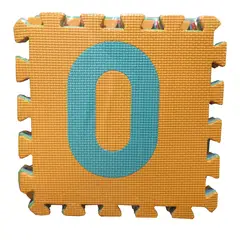 COBABY - ALFOMBRA GOMA EVA NUMEROS 10 PIEZAS 30x30x1