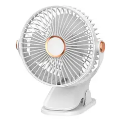 GENERICO - Ventilador Portátil Con Luz Nocturna Carga USB Para Verano