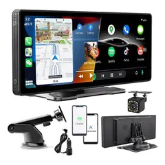 AUDOTO - Radio De Coche Portátil De 10,26 Pulgad