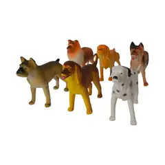 BIGBAMSPACE - Juguetes De Animales Perros 6 Figuras M