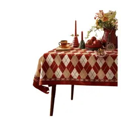 GENERICO - Set Mantel Impermeable De Mesa + 6 Fundas Sillas Navideño