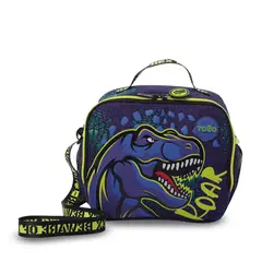 TOTTO - Lonchera Térmica Escolar Niño Dino Rock Grande Azul