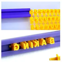 GENERICO - 2 Moldes Letras Números Para Escribir Sobre Galletas Y Fondant