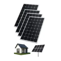 GENERICO - X4 Panel Solar 100w 12v Celdas Monocristalino