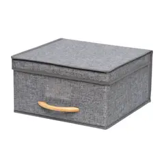 GENERICO - Caja de Almacenamiento de Lino Mediano