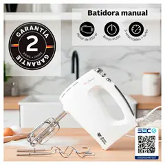 URSUS TROTTER - Batidora De Mano Turbo 5 Velocidades Blanco 60 Hz 250W Certificada SEC