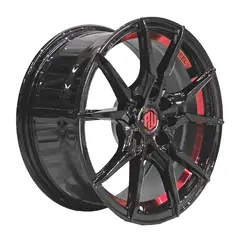 GENERICO - Set 4 Llantas 14x5.5 4X100/4X114 Et35 V-NENO B-UC-RED