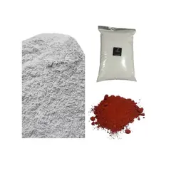 GENERICO - Kit Terrazo Cemento Blanco Marmolina Y Pigmento Oxido de Hierro Rojo