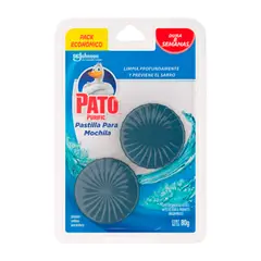 PATO PURIFIC - Pastilla Estanque Inodoro Azul Antisarro Limpieza Pack 2