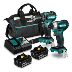 GENERICO - Taladro Perc DHP485 y Atornillador DTD155 Makita