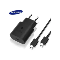 SAMSUNG - Cargador 25w Carga Súper Rápida mas Cable Usb Tipo C