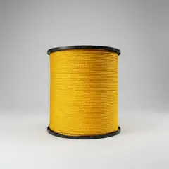 METALFER - Cordel Plastico 4mm X 100 Mts 10 Kg Amarillo