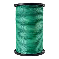 METALFER - Cordel Plastico 6mm X 48 Mts 10 Kg Verde