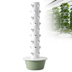 MUNDO MAGIA - Torre De Cultivo Hidropónico Vertical 165x53cm Color Blanco