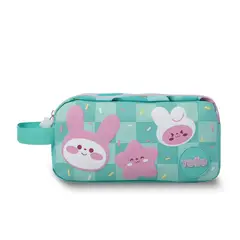 TOTTO - Estuche escolar niña 2 cuerpos Bunny Pump Grande Azul
