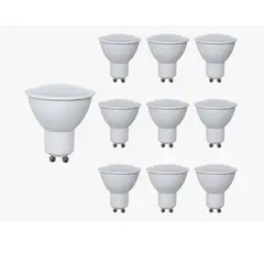WANT - Pack 10 Ampolleta Gu10 100 6W 3000k