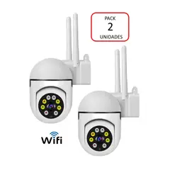 VIPA - Cámara Seguridad Exterior IP WIFI Full HD Robótica Domo IP600 2MP Pack 2 unidades