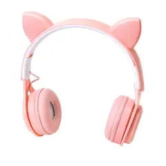 GENERICO - Audifonos Inalambricos Bluetooth Con Orejas Gatos Rosado