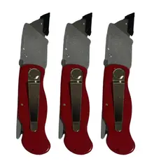 INOXCROM - Cuchillo Retractil Metalico Profesional X3+15 Hojas