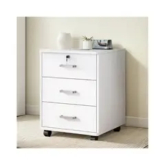 GENERICO - Cajonera Oficina Con Llaves Y Ruedas Escritorio Madera